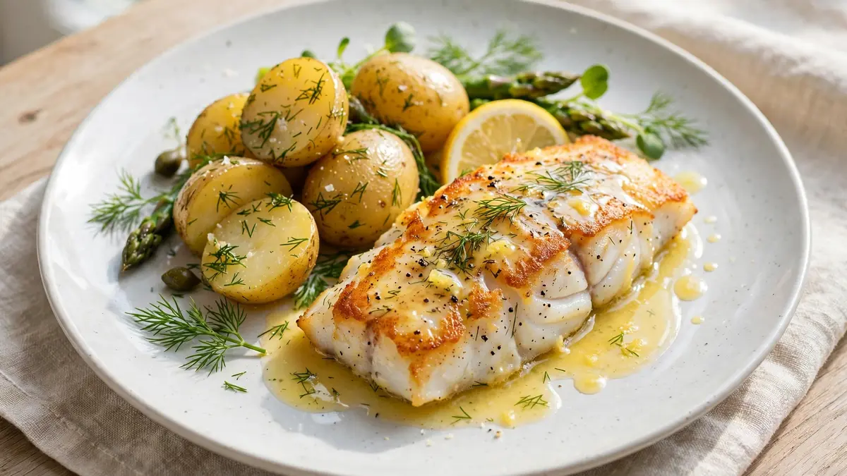Dagens lunch i Helsingborg – fiskrätt på tallrik