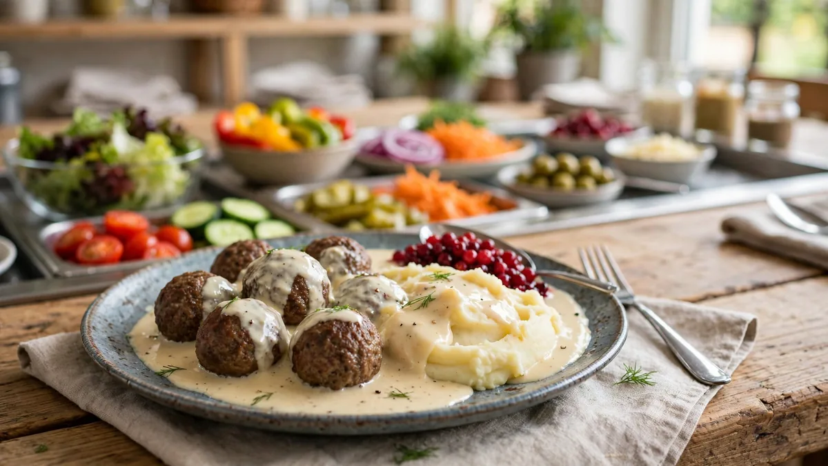 Dagens lunch i Landskrona – lunchrätter på ett restaurangbord