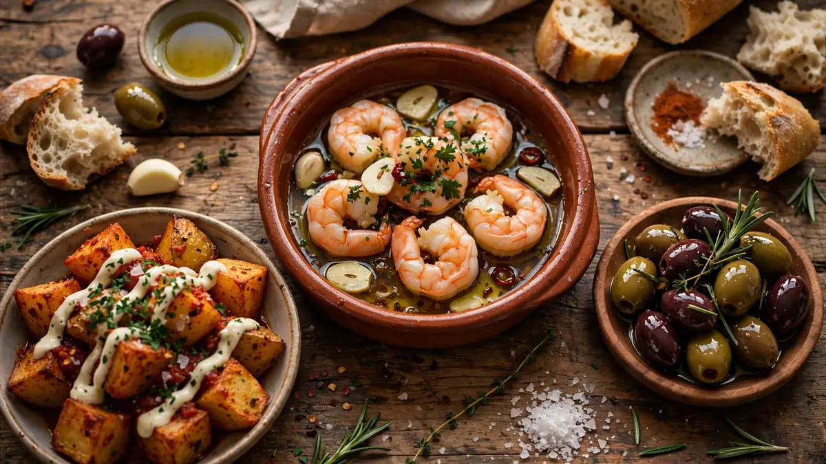 Tapas och smårätter på bord – prisjämförelse mellan Pinchos och O'Learys
